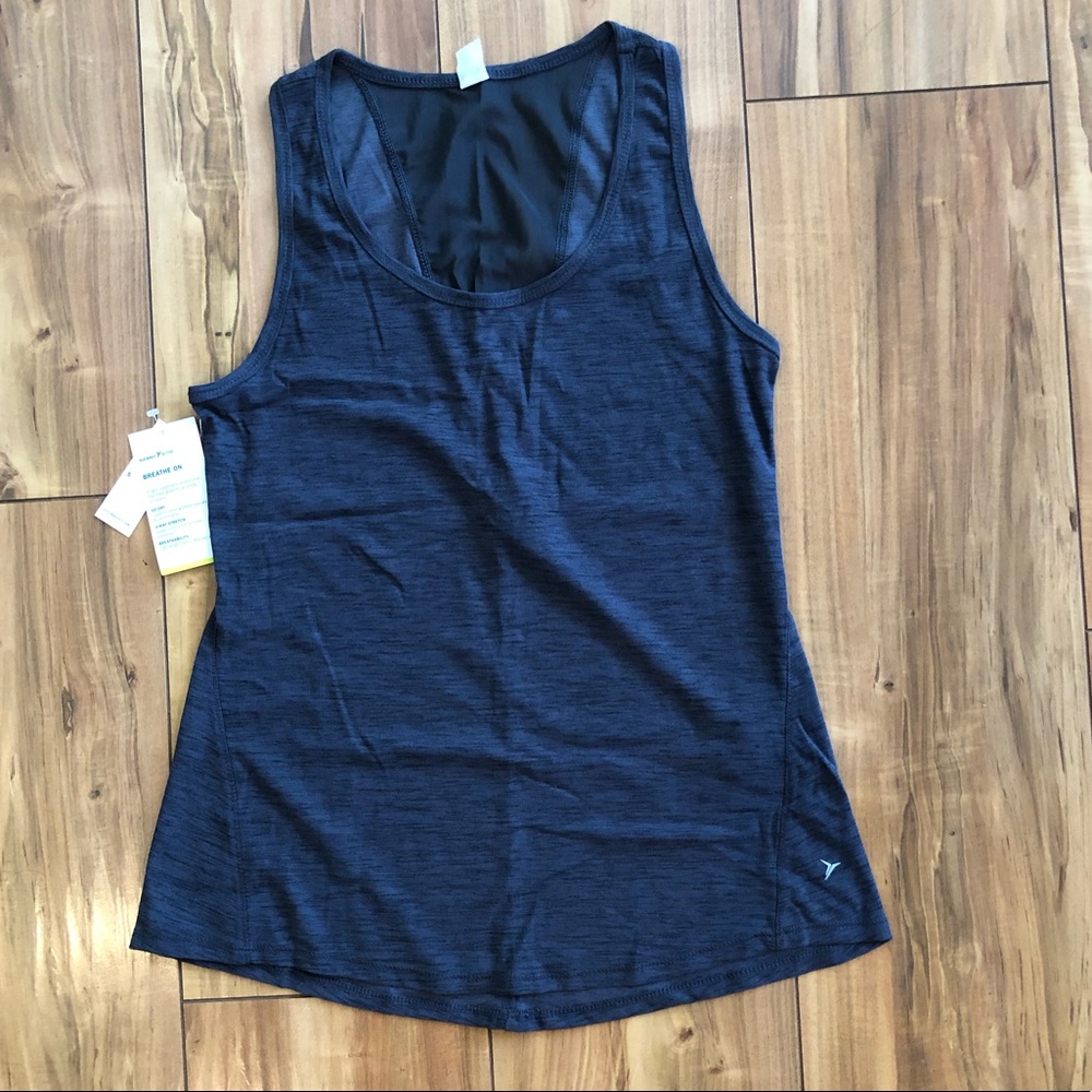 Old Navy breathe on tank, grey, small, NWT